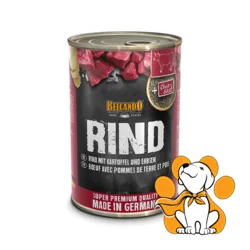 BELCANDO Beef 400g, Vlažna Hrana u Konzervi sa Govedinom, Krompirom i Graškom