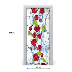 tulup.si Samolepilni tapete na vratih Maline 85x205 cm