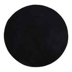 Pletena vrvna preproga 80 cm črne barve