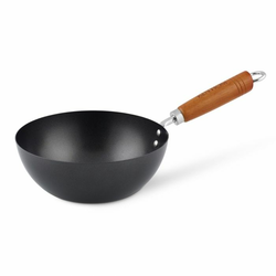 KEN HOM CLASSIC non-stick čelični mini wok s drvenom drškom / 20 cm