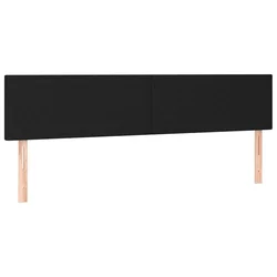 Vidaxl Posteljno vzglavje črna 160x5x78/88 cm blago