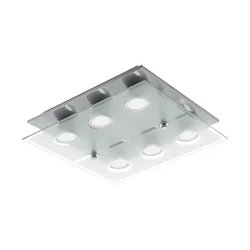 Eglo 75342 - LED prigušiva stropna svetiljka CABO-SD 6xGU10/5W/230V 34x34 cm mat hrom