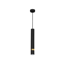 Luster na sajli JOKER 1xGU10/25W/230V crna/zlatna