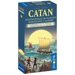 Družabna igra Catan dodatek za 5/6 igralca Raziskovalci in gusarji