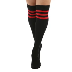 Nadkolenke PAMELA MANN - Referee Over - Black/Red- PM1122
