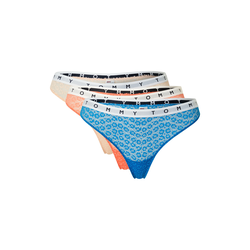 Tommy Hilfiger Underwear Tanga gaćice, svijetloplava / narančasta / bež / bijela / crna