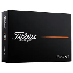Golf žogice Titleist Pro V1 White Performance Alignment Black