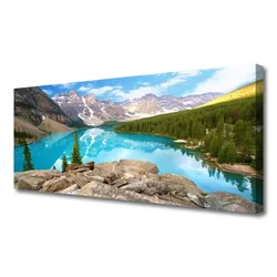 tulup.si Slika na platnu Mountain lake nature 120x60 cm