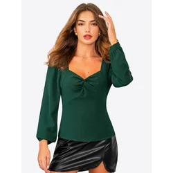 Cupshe Bluza Long Sleeve zelena
