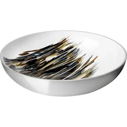 Servirna skleda STOCKHOLM LIGNUM, 40 cm, srebrna, aluminij, Stelton