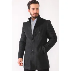 PLT9386 DEWBERRY MENS COAT-ANTHRACITE