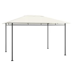 Vidaxl Paviljon 384x281x270 cm krem 180 g/m2