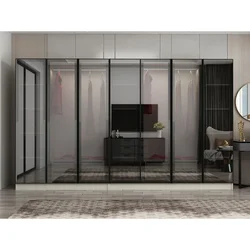 Hanah Home ormar sa reflektujućim staklom Nisa 20663, 315 cm, peščar