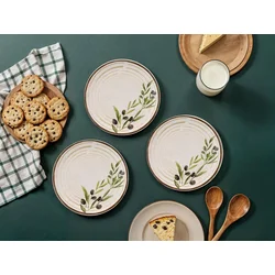 Hermia Set dezertnih tanjira, 6 komada, Bež