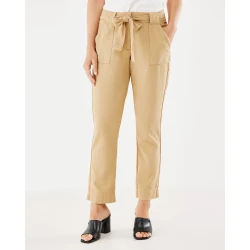 MEXX Ženske pantalone sa kaišem, Krem
