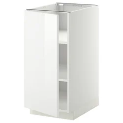 METOD Podni element s policama, bela/Ringhult bela, 40x60 cm