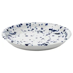SILVERSIDA Desertni tanjir, dezenirano/plava, 20 cm