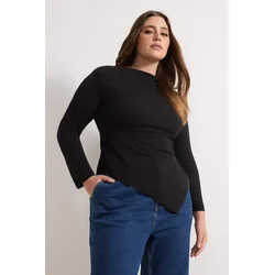Trendyol Curve Ženska bluza Tbbaw26Af00131, Crna