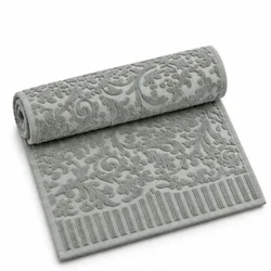 Dekordom peškir floral 50x85 - sage grey ( 026020 )