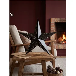 Sinsay - Viseća LED lampa u obliku zvezde - crno
