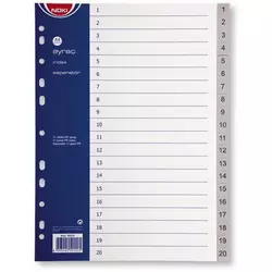 PP pregradni registri, 1-20