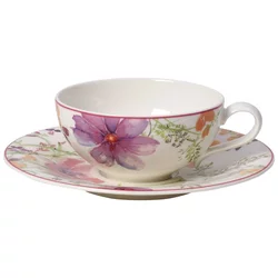 Villeroy & Boch Čajna skodelica s krožničkom iz kolekcije MARIEFLEUR 2 kosa