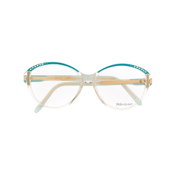 Yves Saint Laurent Pre-Owned - transparent frame glasses - women - Neutrals