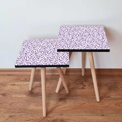 Hanah Home Set klub stočića 2Shp247, 2 komada, Šareni