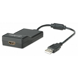 MH adapter USB to HDMI, USB A-male/HDMI-female, crni,151061