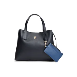 TOMMY HILFIGER Nakupovalna torba  nočno modra