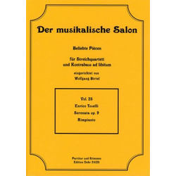 TOSELLI:SERENATA OP.9 STRING QUARTET