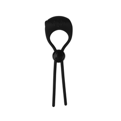 Chisa O Ring Tie Prsten za penis, Vibrirajući, Crni