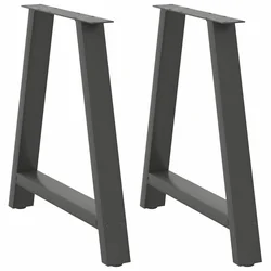 Noge za blagovaonski stol A-oblika 2 kom antracit 80 x (72-73) cm čelik
