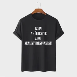 MAFIMI Muška majica Izvini ne čujem te, Crna
