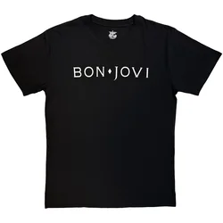 Bon Jovi Logo Mono Black XL Majica