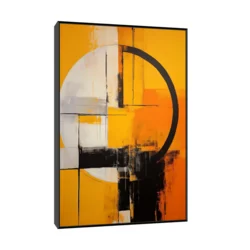 Canvas Slika na platnu Spokojstvo u haosu 3, Sa ramom, 30 x 45 cm, Crni
