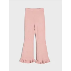 Sinsay - Flare pantalone sa viskozom - roze