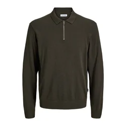 JACK & JONES Pulover JJEEmil temno zelena