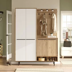 Hanah Home Komplet predsoblja OS1-SW, 147.4x35.5x195.6 cm, Beli