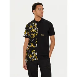 Versace Jeans Couture Polo majica 78GAG625 Črna Regular Fit
