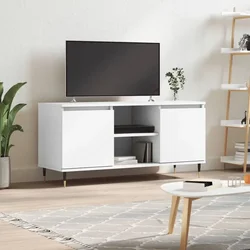 TV ormarić bijeli 104 x 35 x 50 cm od konstruiranog drva
