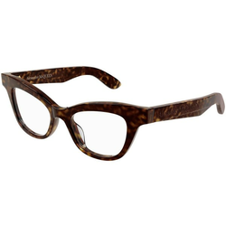 Alexander McQueen AM0381O 002 ONE SIZE (47) Havana/Kristalna