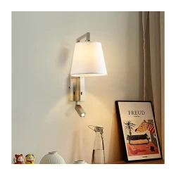 Brilagi - LED zidna lampa RAYA 1xE14/40W/230V + LED/3W bela/mat hrom