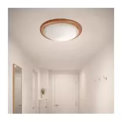 Brilagi - Stropna svetiljka ORBIS 1xE27/60W/230V, prečnik 30 cm, od borovine