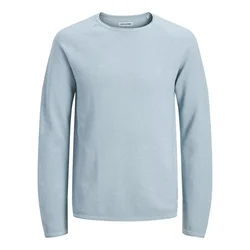 JACK & JONES Pulover Hill svetlo modra