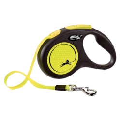 FLEXI Povodac za pse New Classic Neon Reflect, 5m, Žuti