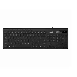 GENIUS Bežična tastatura, Slimstar 230II, USB, US, Crna