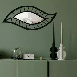 Wallity Ogledalo Ozgl513, 65x29 cm, Srebrne boje