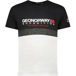 Geographical Norway Muška majica Jdouble db 254, Crno-bela