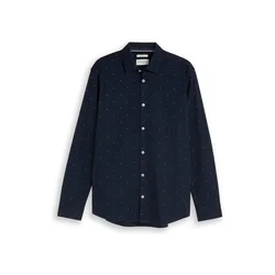 TOM TAILOR Srajca temno modra / bela